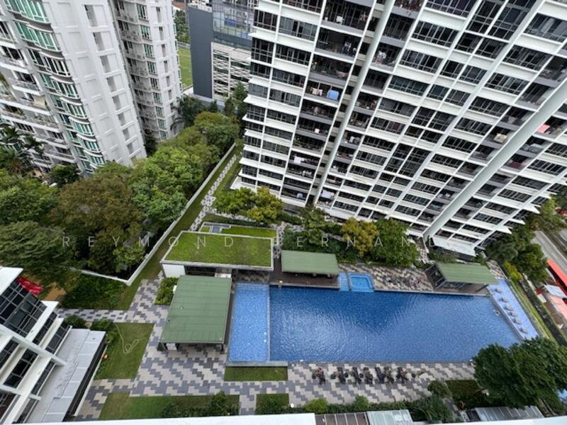 Pool View from Balcony