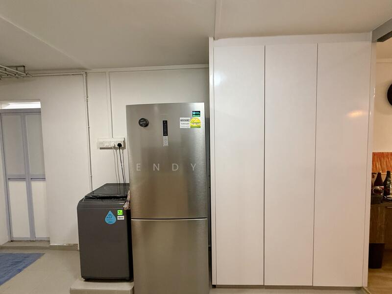 Storage and fridge