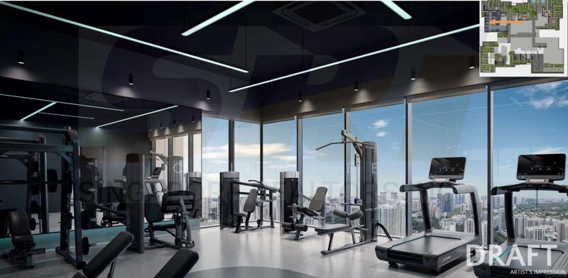 Promenade Peak, 1 Zion Road, Alexandra / Commonwealth, 2 Bedrooms, 764 sqft, Condominium For Sale, by Colin Lee, 60163515 - Indoor Gym @ Level 43 - PropertyGuru.com.sg