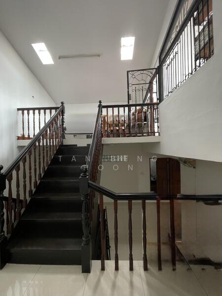 Stairs leading to attic
