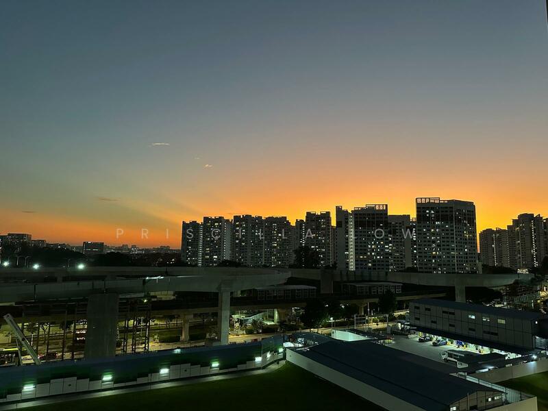 View, stretch out to see sunset