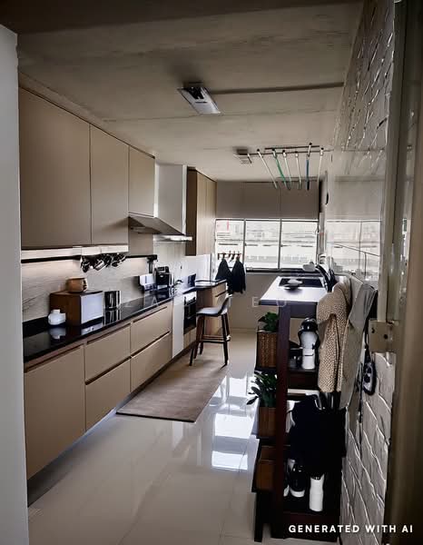 550 Jurong West Street 42, 550 Jurong West Street 42, 3 Bedrooms, 1,109 sqft, HDB Flat For Sale, by Zac Teo, 60168937 - Kitchen - PropertyGuru.com.sg