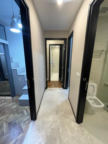 walkway to bedrooms