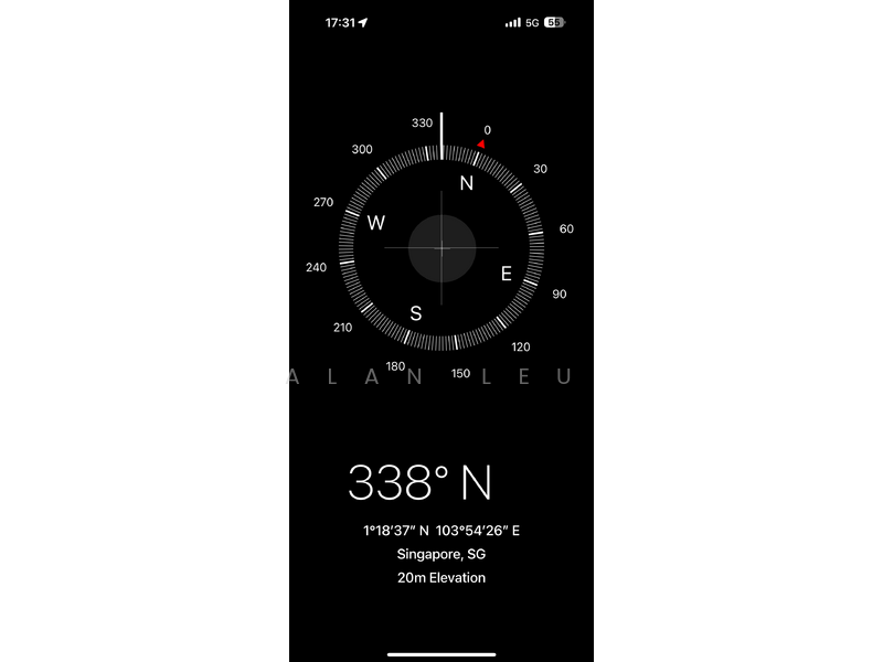 House direction - NNW