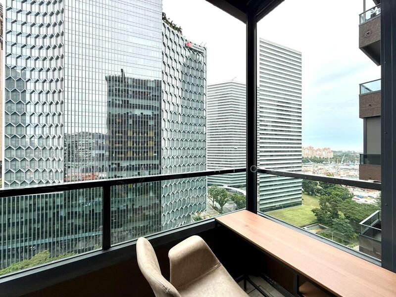 Balcony with Clear City View