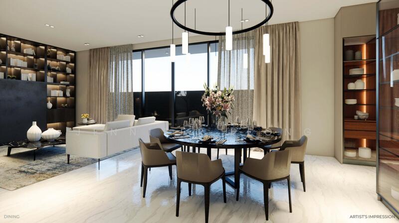 Brand New 3.5 Sty Corner Terrace w Pool and Lift, Walk to MRT, Meragi Road, Jln Pelatok, Jln Demak, Jln Pergam, Upper Changi Road East, 5 Bedrooms, 6,413 sqft, Corner Terrace For Sale, by Jennifer Leong, 60170645 - Dining Room - PropertyGuru.com.sg