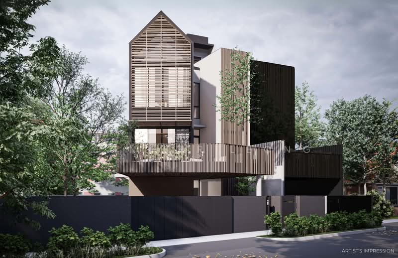 Brand New 3.5 Sty Corner Terrace w Pool and Lift, Walk to MRT, Meragi Road, Jln Pelatok, Jln Demak, Jln Pergam, Upper Changi Road East, 5 Bedrooms, 6,413 sqft, Corner Terrace For Sale, by Jennifer Leong, 60170645 - Exterior - PropertyGuru.com.sg