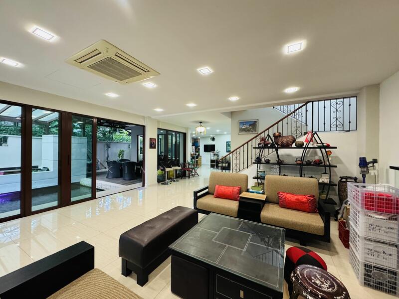 For Sale - Resort living with trees, pond, patio, roof terrace, modern design, for 3 generations