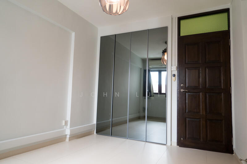 Master bedroom w wardrobe, fan, AC