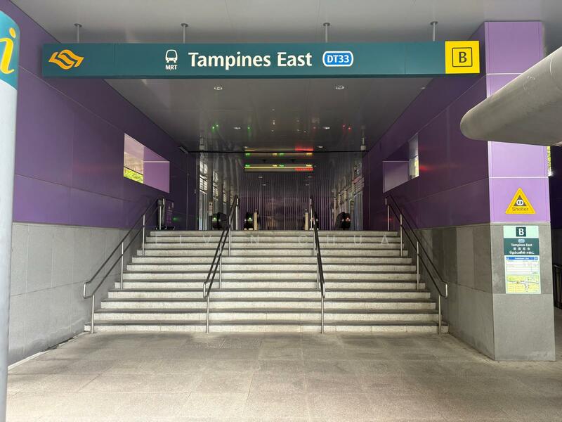 100m from Tampines East MRT Exit B