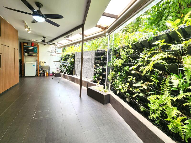 Beautiful Covered Back Terrace