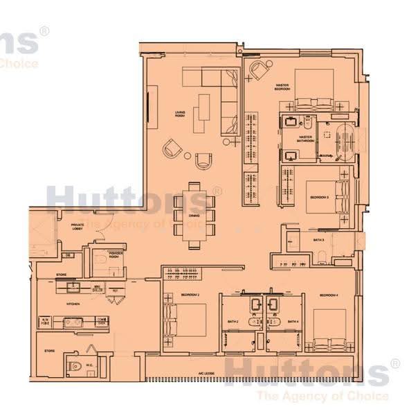 Dalvey Haus, 101 Dalvey Road Singapore, Tanglin / Holland / Bukit Timah, 4 Bedrooms, 1,938 sqft, Condominium For Sale, by Evon Ng, 60175149 - PropertyGuru.com.sg