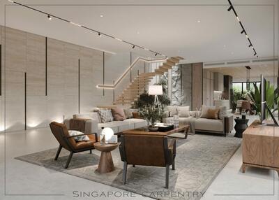 For Sale - NEW LIST! RARE! A BEAUTIFUL MODERN 2.5 STY SEMI-D WITH POOL @ ROBIN! 1KM TO SCGS/ACS! STEVENS MRT!