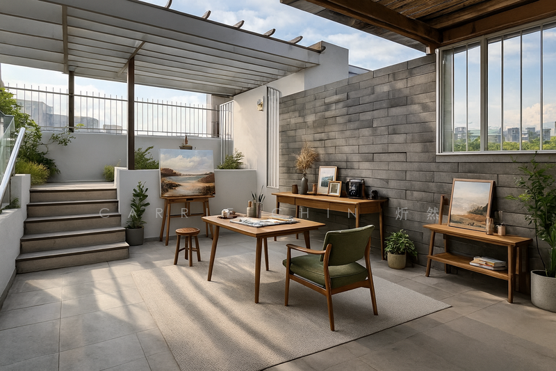 Roof Terrace Idea (After) - Art Gallery