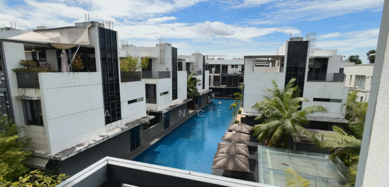 Pool View from the balcony