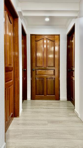 to store room and bedrooms