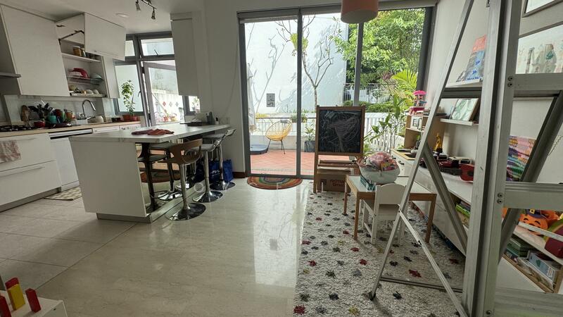 Recreation area looking to back patio