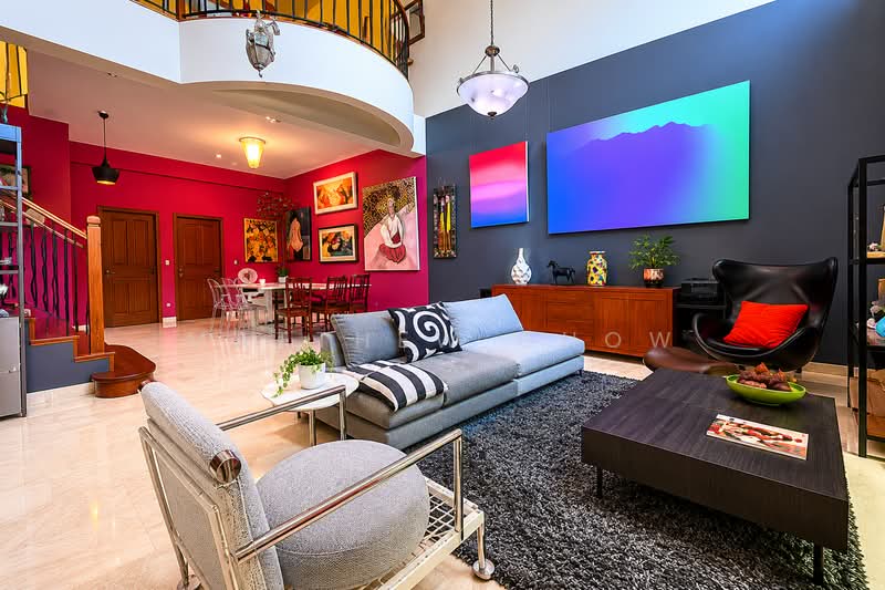 The Riverina, Riverina View, 5 Bedrooms, 3,000 sqft, Terraced House For Sale, by Matthew Chow, 60179726 - Living Room - PropertyGuru.com.sg