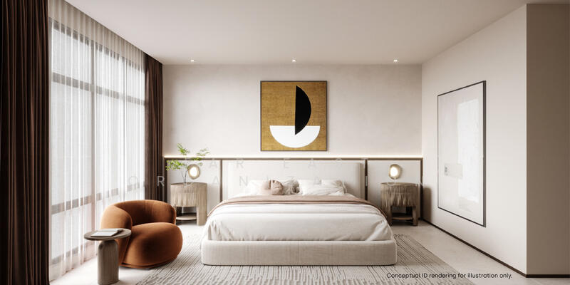 Conceptual ID render - Master Bedroom