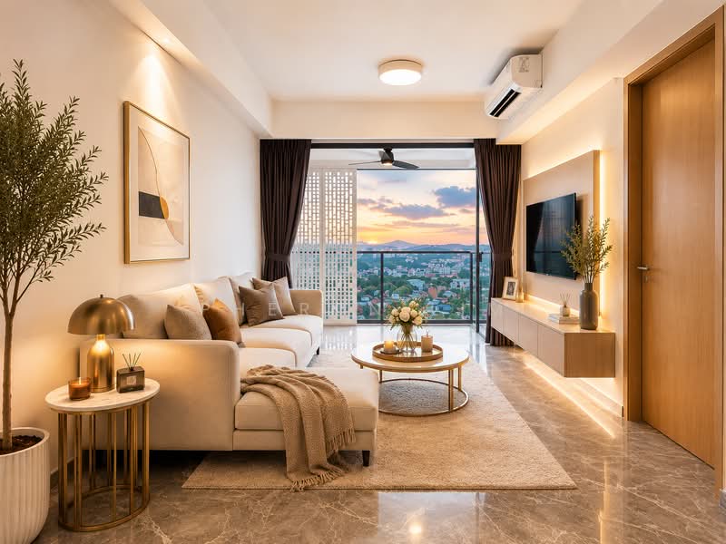 One Holland Village Residences, 5 Holland Village Way, 2 Bedrooms, 689 sqft, Condominium For Sale, by Pheron Lim, 60182672 - Living Room - PropertyGuru.com.sg