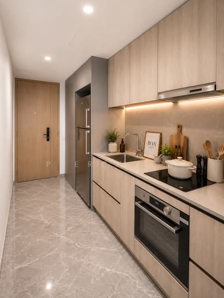 One Holland Village Residences, 5 Holland Village Way, 2 Bedrooms, 689 sqft, Condominium For Sale, by Pheron Lim, 60182672 - Kitchen - PropertyGuru.com.sg