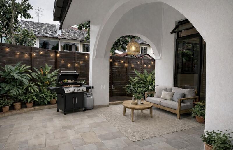 Artist impression of patio