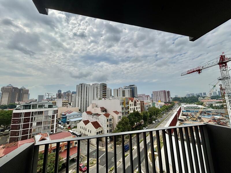 Balcony Overlooking the Cityscape