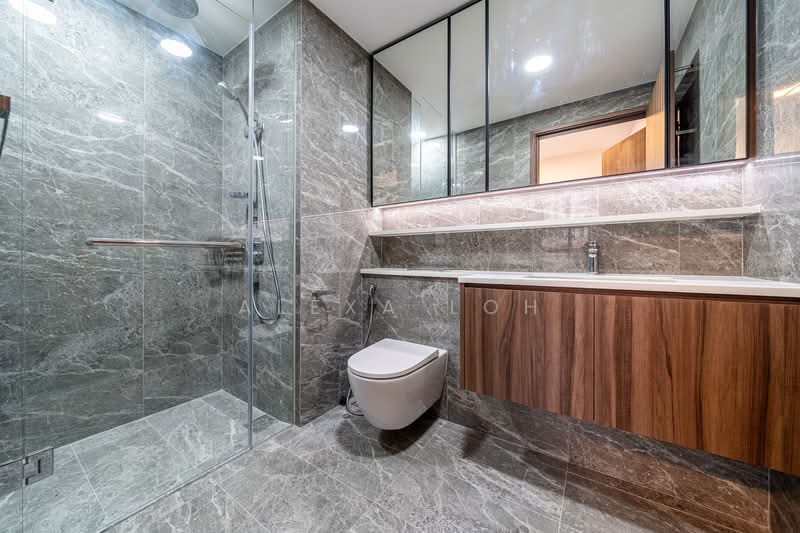 Lentor Modern, 7 Lentor Central, 2 Bedrooms, 732 sqft, Condominium For Sale, by Alexa Loh, 60184547 - Master Bathroom - PropertyGuru.com.sg