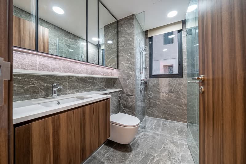 Lentor Modern, 7 Lentor Central, 2 Bedrooms, 732 sqft, Condominium For Sale, by Alexa Loh, 60184547 - Common Bathroom - PropertyGuru.com.sg