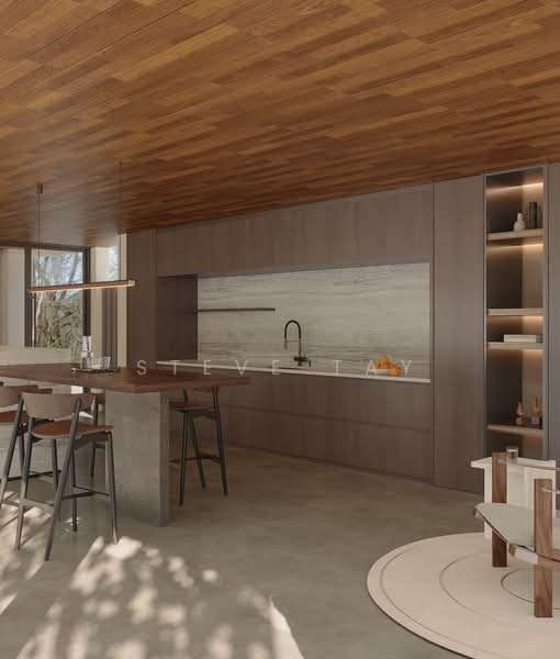 ✰ BN Designer GCBA Bungalow by Renowned Architect. TOP 2026, 5 Huge Bedrooms, 18m Pool. Cul_de_sac, , 5 Bedrooms, 19,800 sqft, Detached House For Sale, by Steve Tay, 60184649 - Kitchen - PropertyGuru.com.sg