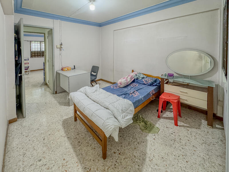 Master bedroom with bathroom