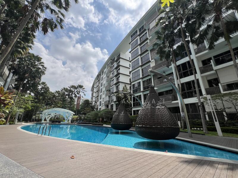 Pool With Hanging Cabanas