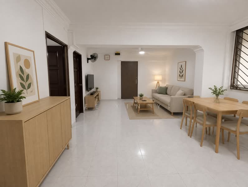 417 Hougang Avenue 8, 417 Hougang Avenue 8, 3 Bedrooms, 1,130 sqft, HDB Flat For Sale, by Wee Xin Yi, 60189032 - Living Room - PropertyGuru.com.sg