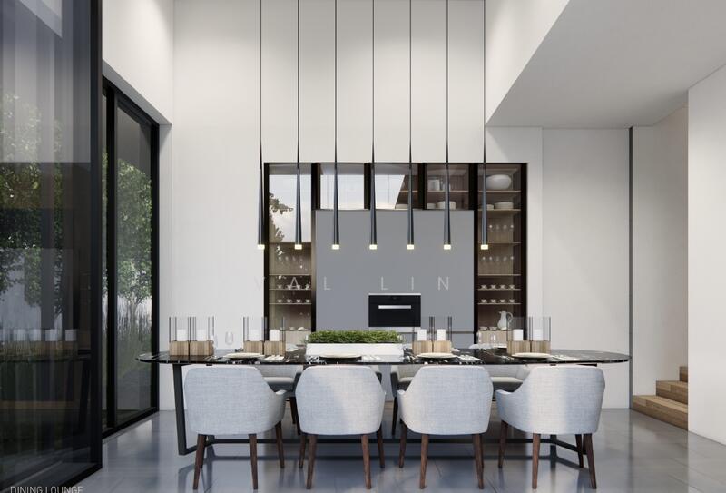 PRICE REDUCED! Brand New Semi-D 5mins to Stevens MRT Designer Home w Lift, Pool, EV Charging, Brand New @ Stevens Drive Bukit Timah, Tanglin / Holland / Bukit Timah, 6 Bedrooms, 8,528 sqft, Semi-Detached House For Sale, by Val Lin, 60189099 - Dining Room - PropertyGuru.com.sg