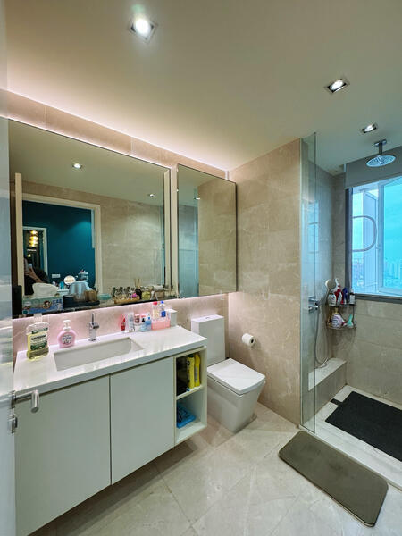 Kingsford Hillview Peak, 101 Hillview Rise, Dairy Farm / Bukit Panjang / Choa Chu Kang, 1 Bedroom, 549 sqft, Condominium For Rent, by Max Liu, 60189768 - washroom - PropertyGuru.com.sg