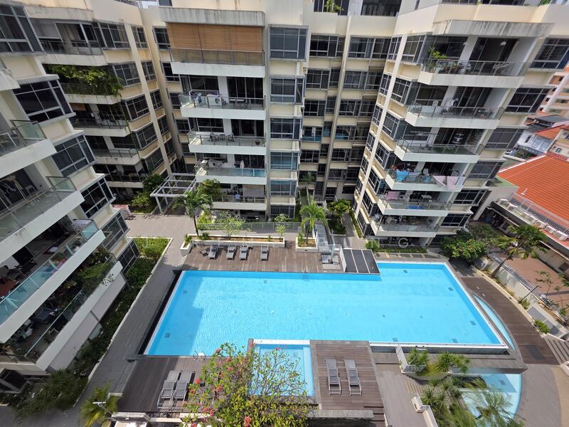 Pool viewing from Balcony