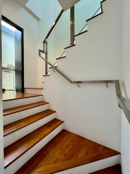 Stairs to private pool