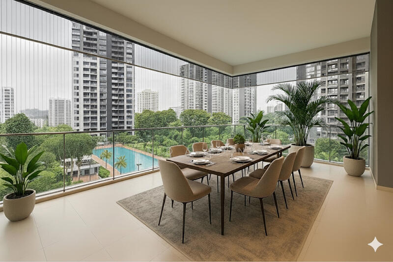 Perfect space for dinner parties.