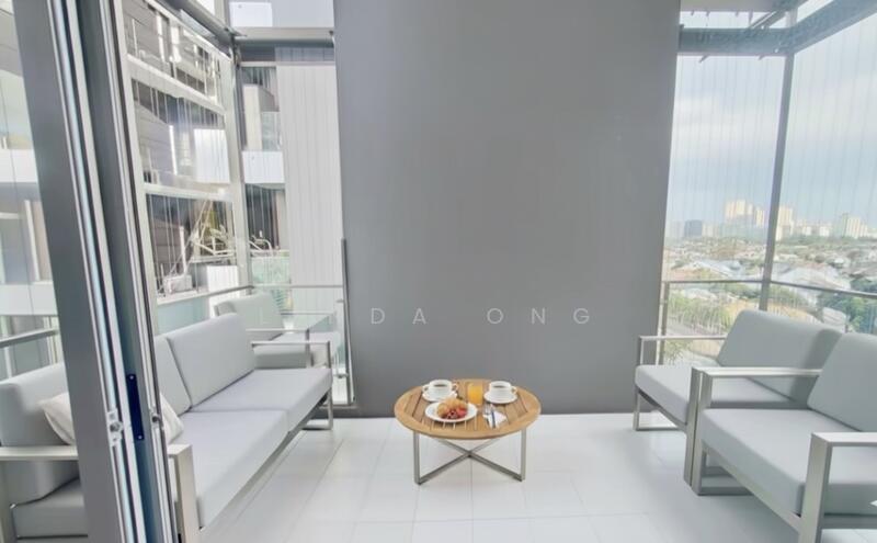 Bedroom balcony with landed view