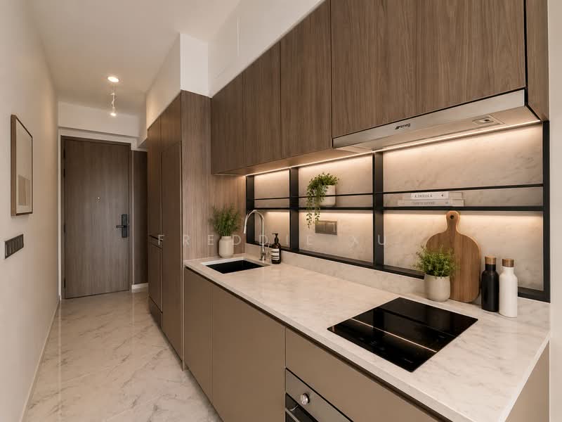 Sceneca Residence, Tanah Merah Kechil Link, 1 Bedroom, 538 sqft, Condominium For Sale, by Freddie Xu, 60192458 - Kitchen - PropertyGuru.com.sg