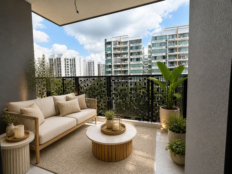 Sceneca Residence, Tanah Merah Kechil Link, 2 Bedrooms, 689 sqft, Condominium For Sale, by Freddie Xu, 60192469 - Balcony - PropertyGuru.com.sg