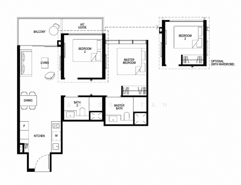 Kopar At Newton, 8 Makeway Avenue, 2 Bedrooms, 689 sqft, Condominium For Sale, by Arissa Tan, 60194657 - PropertyGuru.com.sg
