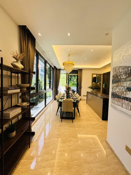 Brand New & freehold with grandeur, 4 Levels with lift, beautiful swimming Pool & landscaping, Walk to Stevens MRT, call 8130 3636 to view, 7 Bedrooms, 7,441 sqft, Semi-Detached House For Sale, by Kim Yan 金燕, 60194813 - PropertyGuru.com.sg