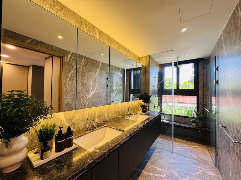Brand New & freehold with grandeur, 4 Levels with lift, beautiful swimming Pool & landscaping, Walk to Stevens MRT, call 8130 3636 to view, 7 Bedrooms, 7,441 sqft, Semi-Detached House For Sale, by Kim Yan 金燕, 60194813 - PropertyGuru.com.sg