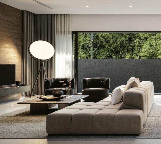 Brand New Landed Semi D at Tay Lian Peck for Sale Semi-Detached House For Sale at S$ 8,780,000 | PropertyGuru Singapore - Living Room