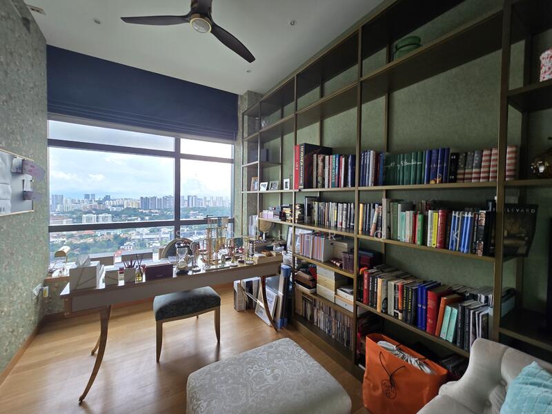 Study bedroom with view.