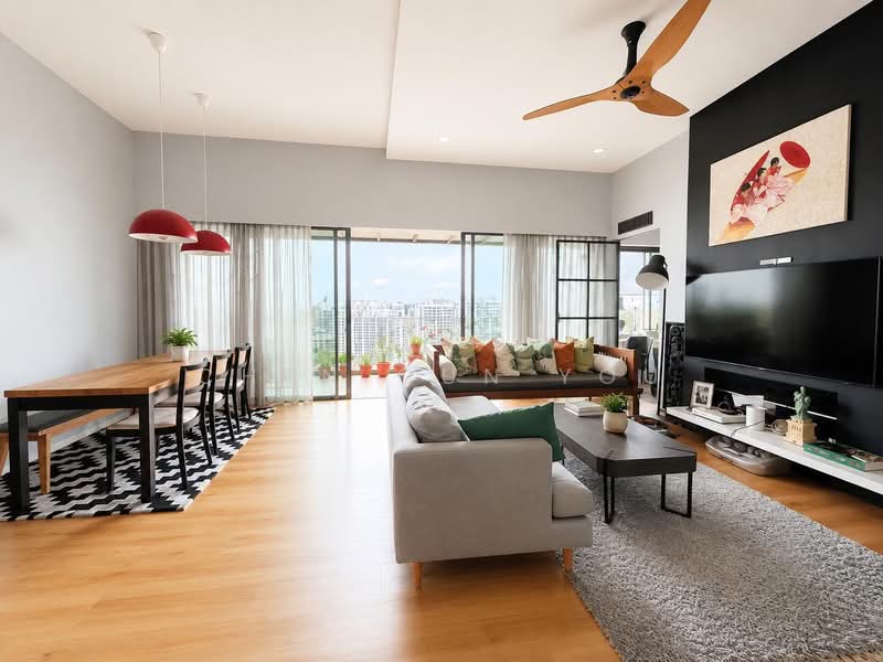 The Topiary, 11 Fernvale Lane, 4 Bedrooms, 1,970 sqft, Executive Condominium For Sale, by Chen Cun You, 60197045 - Living Room - PropertyGuru.com.sg