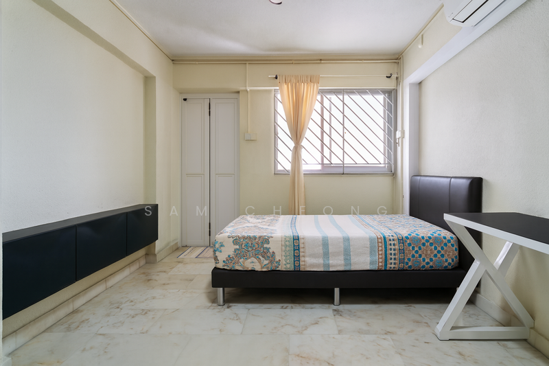 Bedroom with attached bathroom