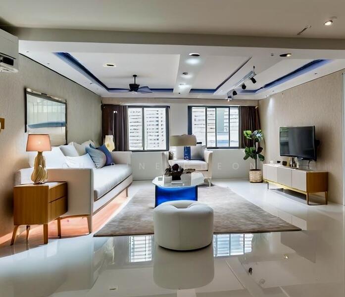 Living Room - virtually staged