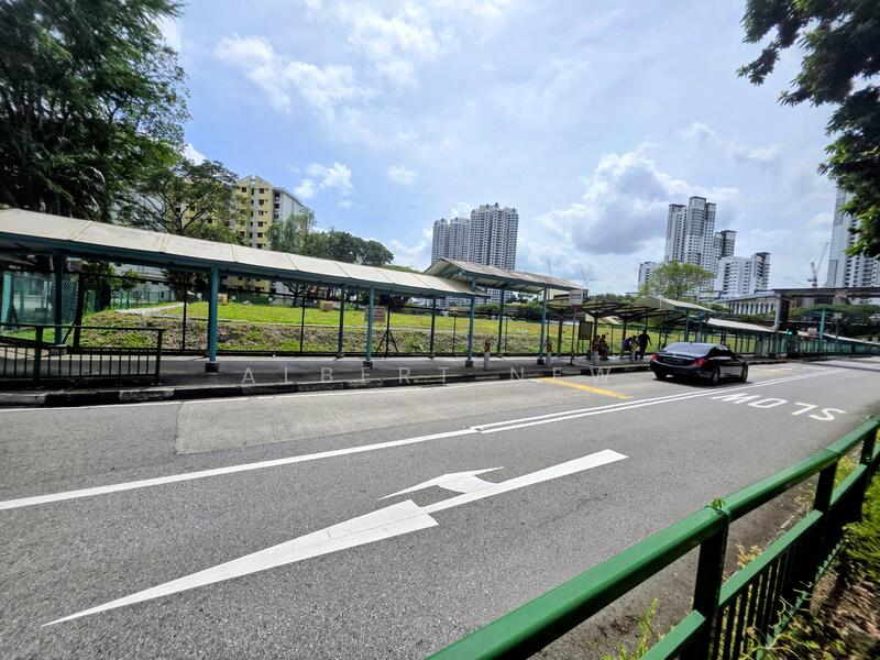 Covered walkway to MRT